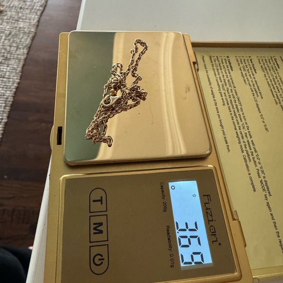 Erica Molinari Gold Light Slim Paperclip Chain - Picture 6 of 6